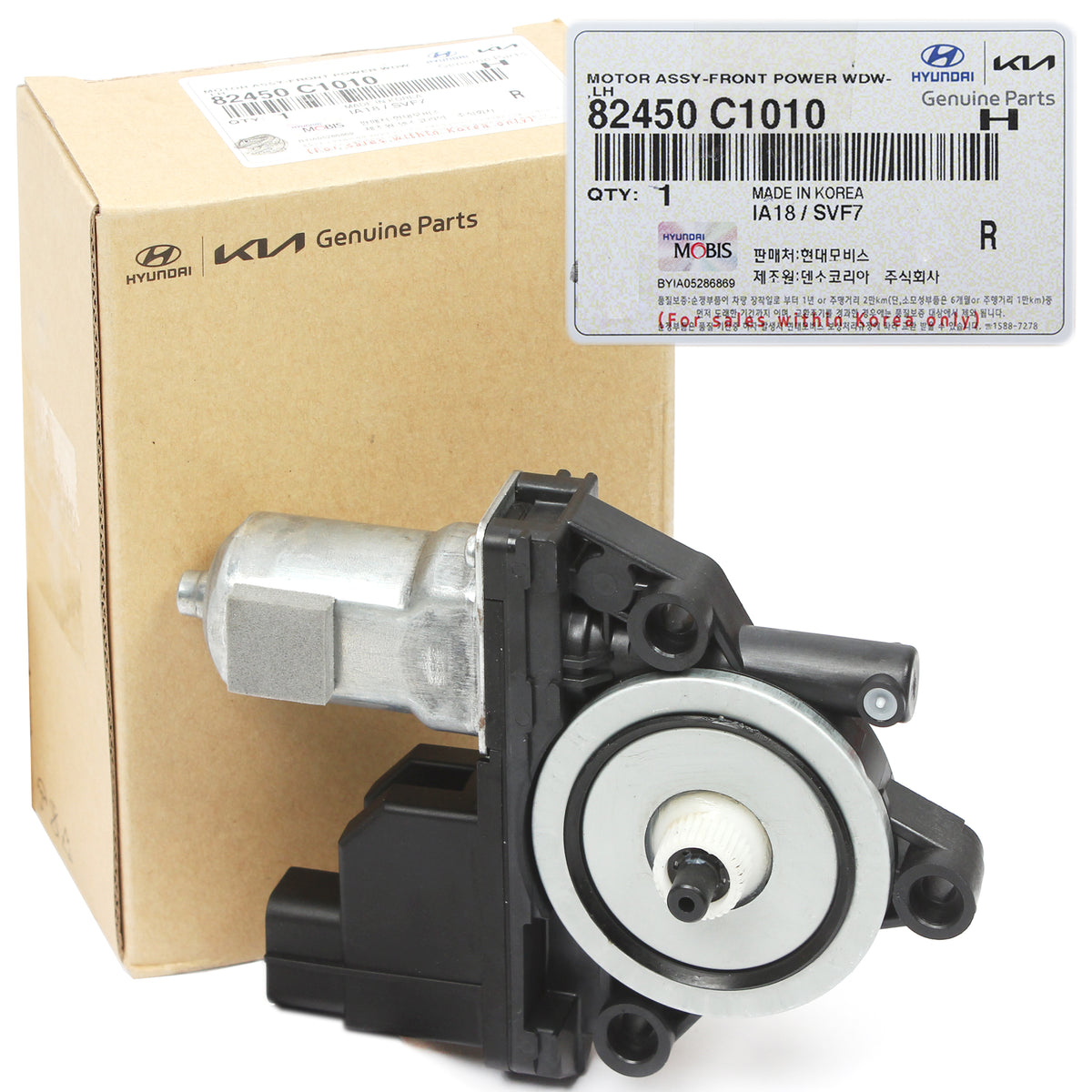 GENUINE Power Window Motor FRONT LEFT Auto Up &amp; Down for 15-18 Hyundai Sonata