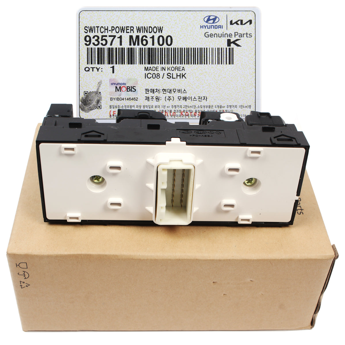 GENUINE Fits 2019, 2020, 2021 KIA FORTE 1.6L 2.0L Power Window Main Switch LEFT Side 93571M6100