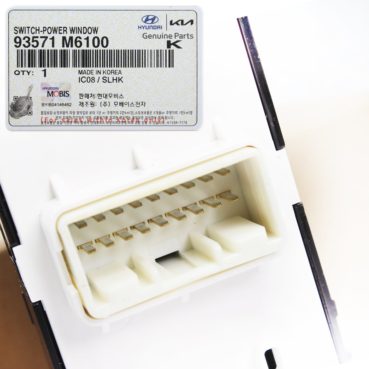 GENUINE Fits 2019, 2020, 2021 KIA FORTE 1.6L 2.0L Power Window Main Switch LEFT Side 93571M6100