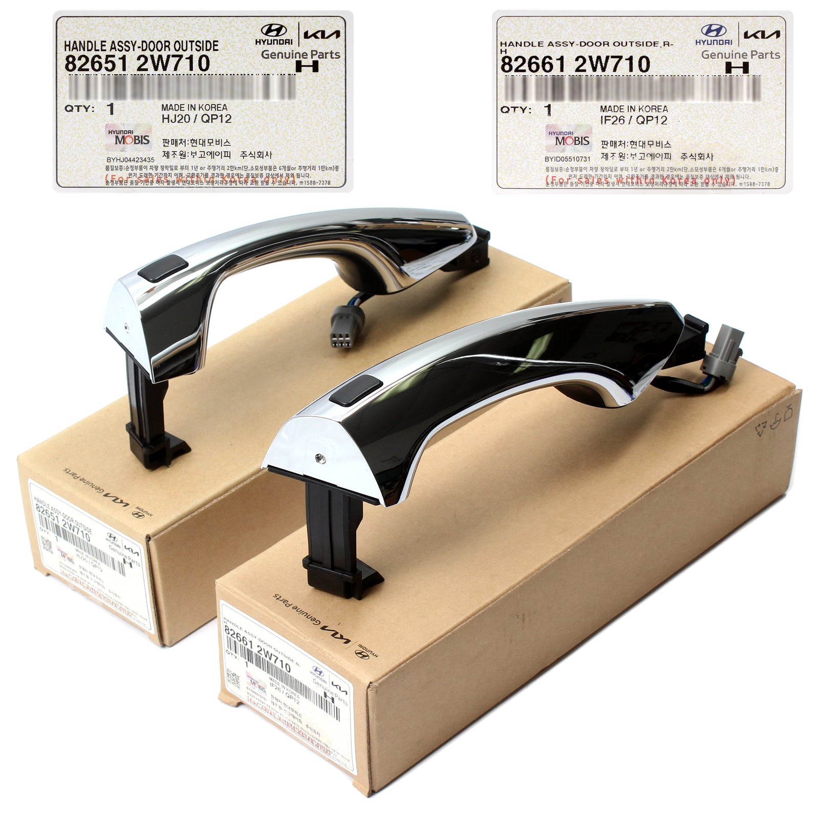 OEM Front Outside Door Handles LEFT & RIGHT for 2013-2019 Hyundai Santa Fe