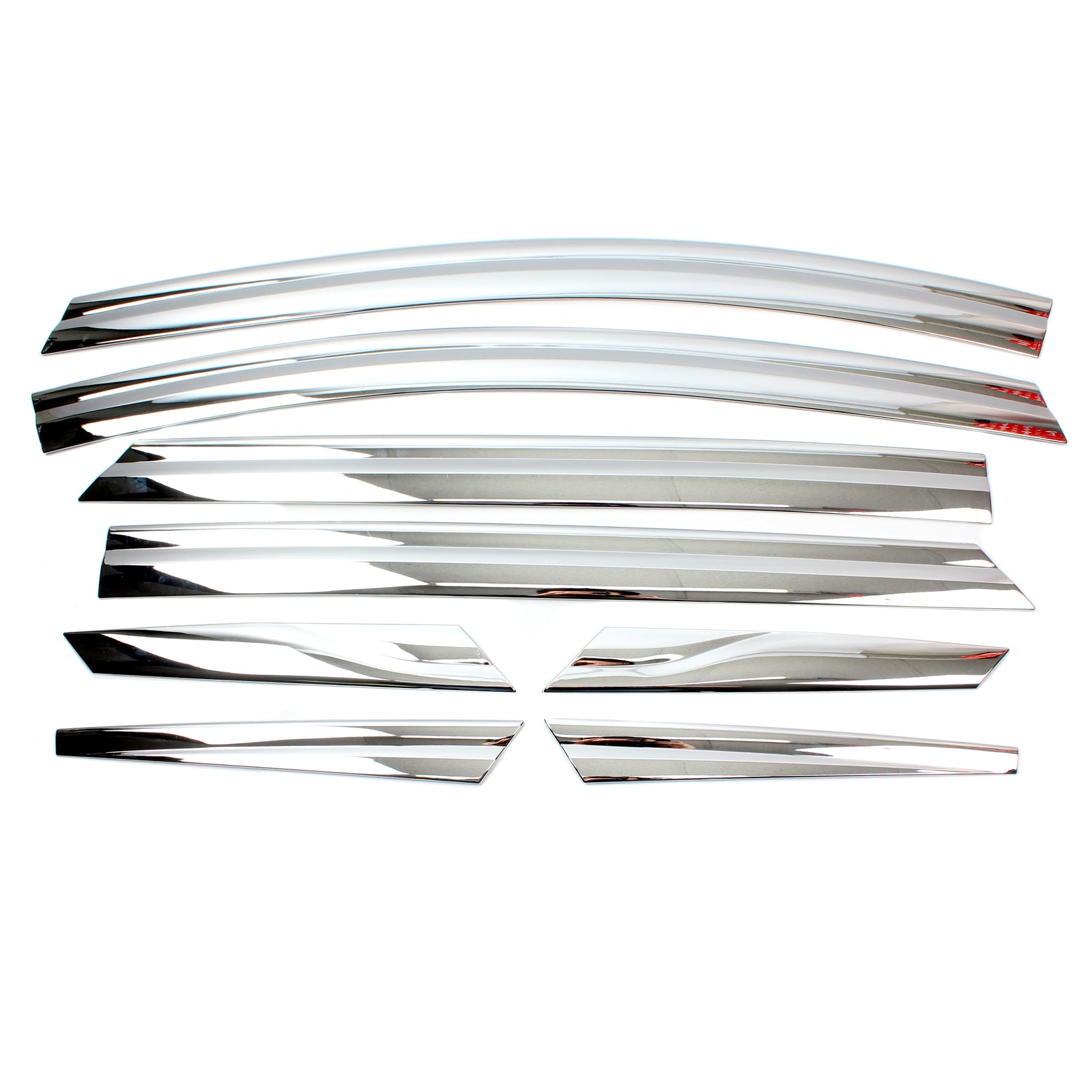 Chrome Window Sun Visor Rain Guards 8pcs for 2017-2023 Chevrolet Bolt EV