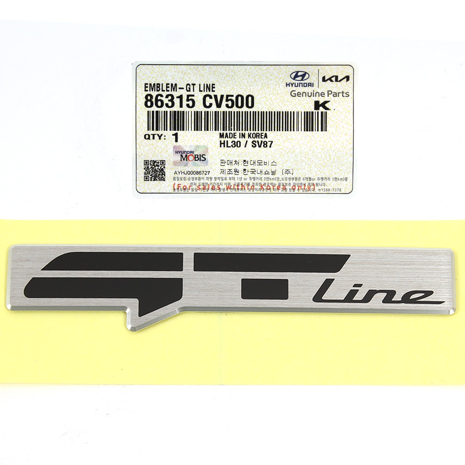 GENUINE Emblem Badge for 2022 2023 Kia EV6 GT Line 86315CV500