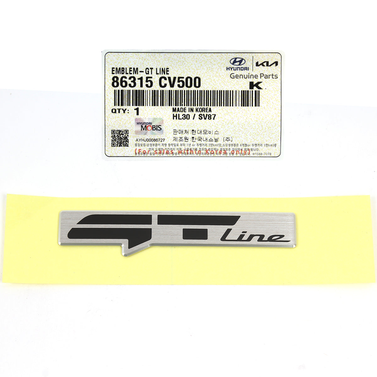 GENUINE Emblem Badge for 2022 2023 Kia EV6 GT Line 86315CV500
