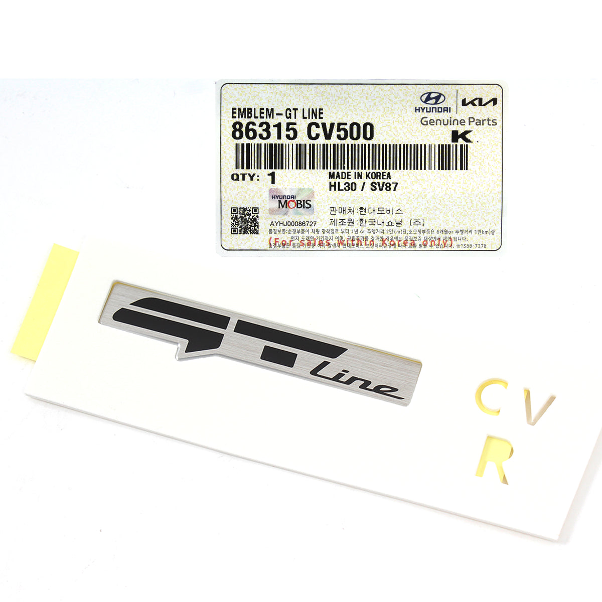 GENUINE Emblem Badge for 2022 2023 Kia EV6 GT Line 86315CV500