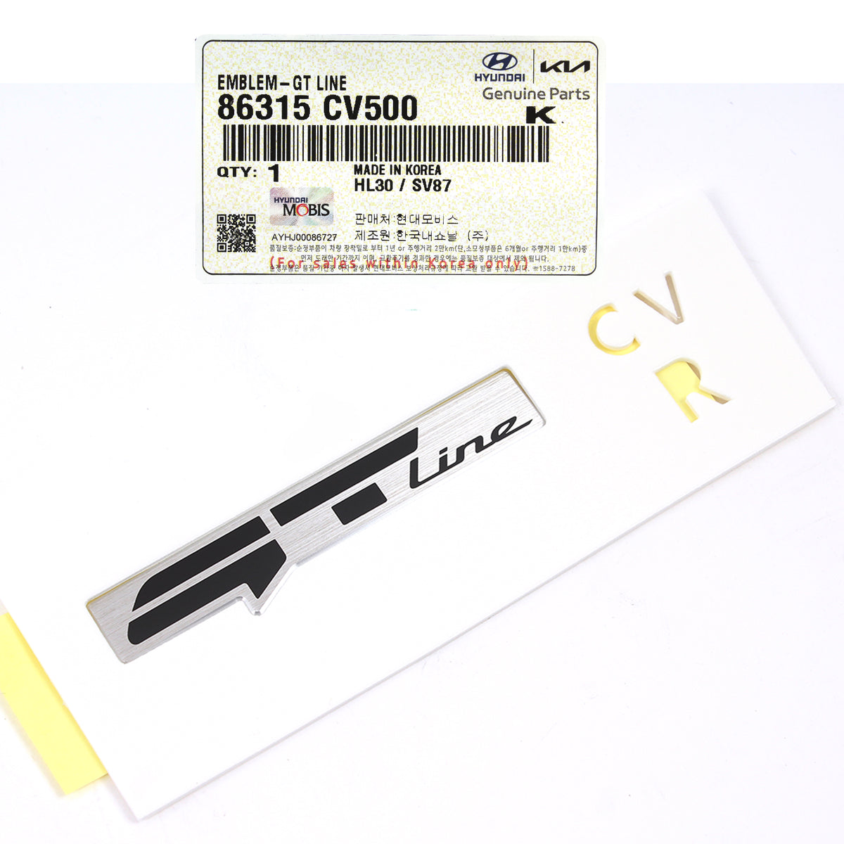 GENUINE Emblem Badge for 2022 2023 Kia EV6 GT Line 86315CV500