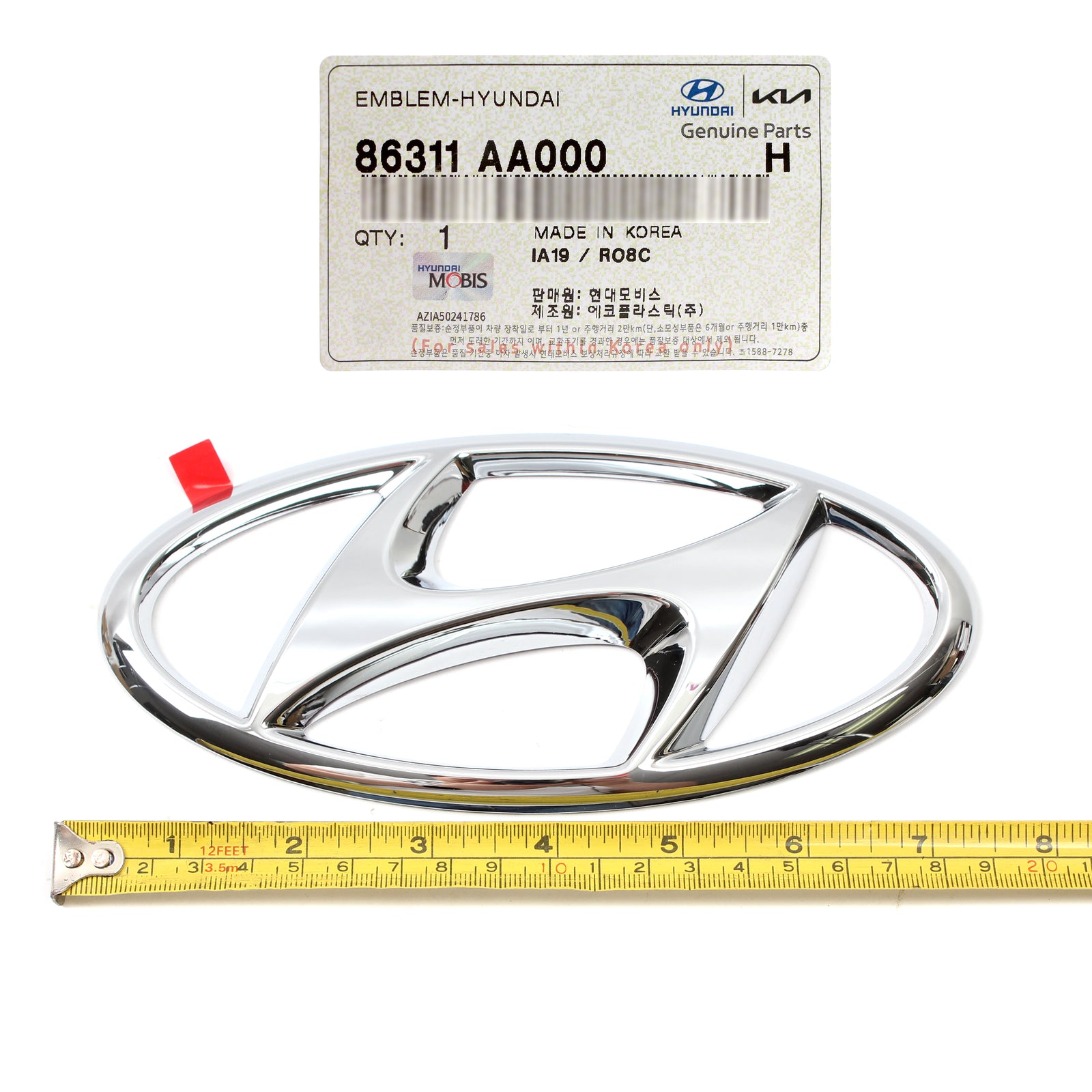 GENUINE Front Grille Emblem for 2021 2022 2023 Hyundai Elantra 86311AA000