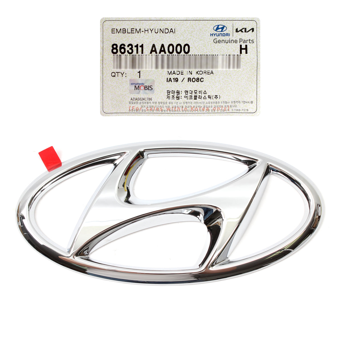 GENUINE Front Grille Emblem for 2021 2022 2023 Hyundai Elantra 86311AA000