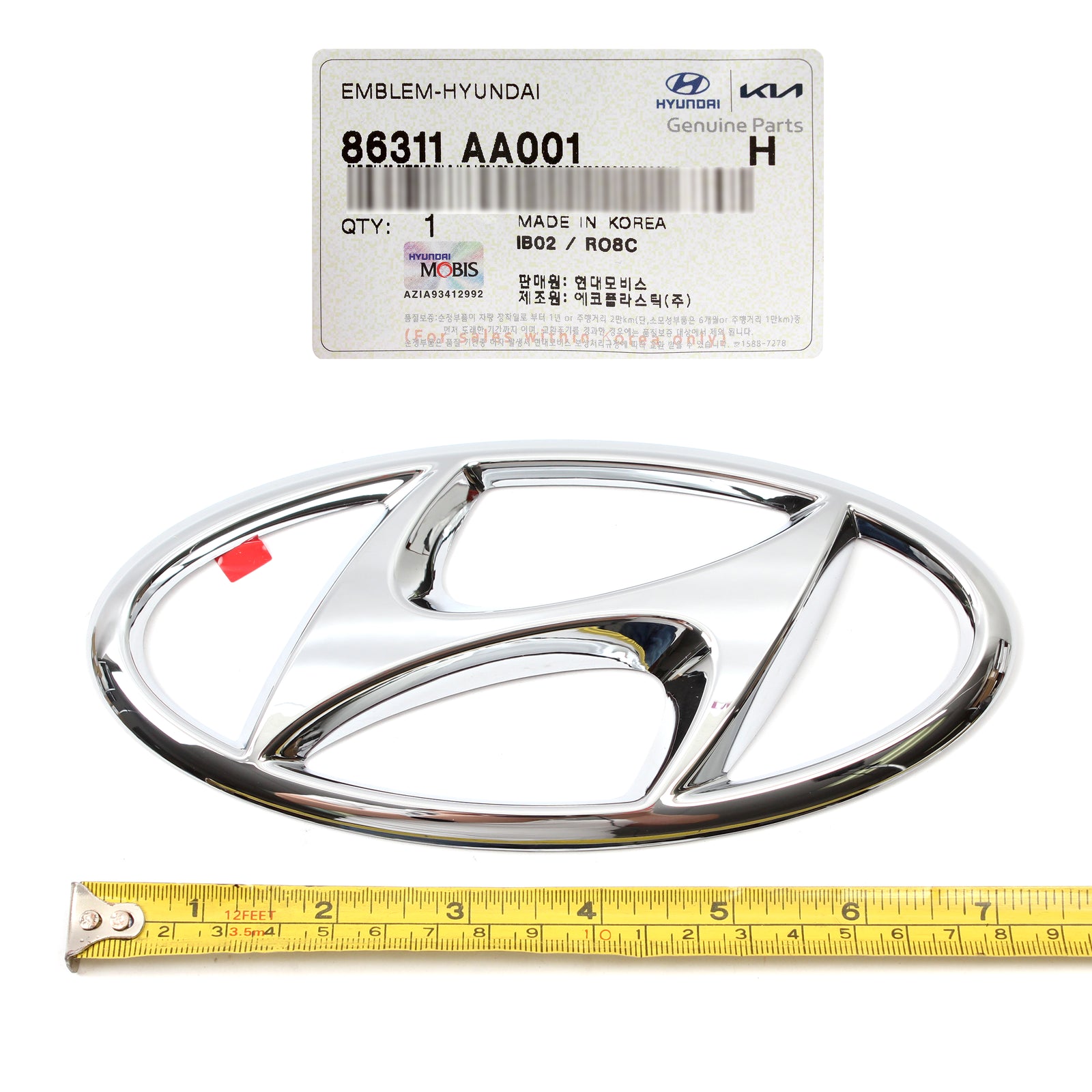 GENUINE Hyundai Grille Emblem for 2021 2022 2023 Elantra OEM 86311AA001