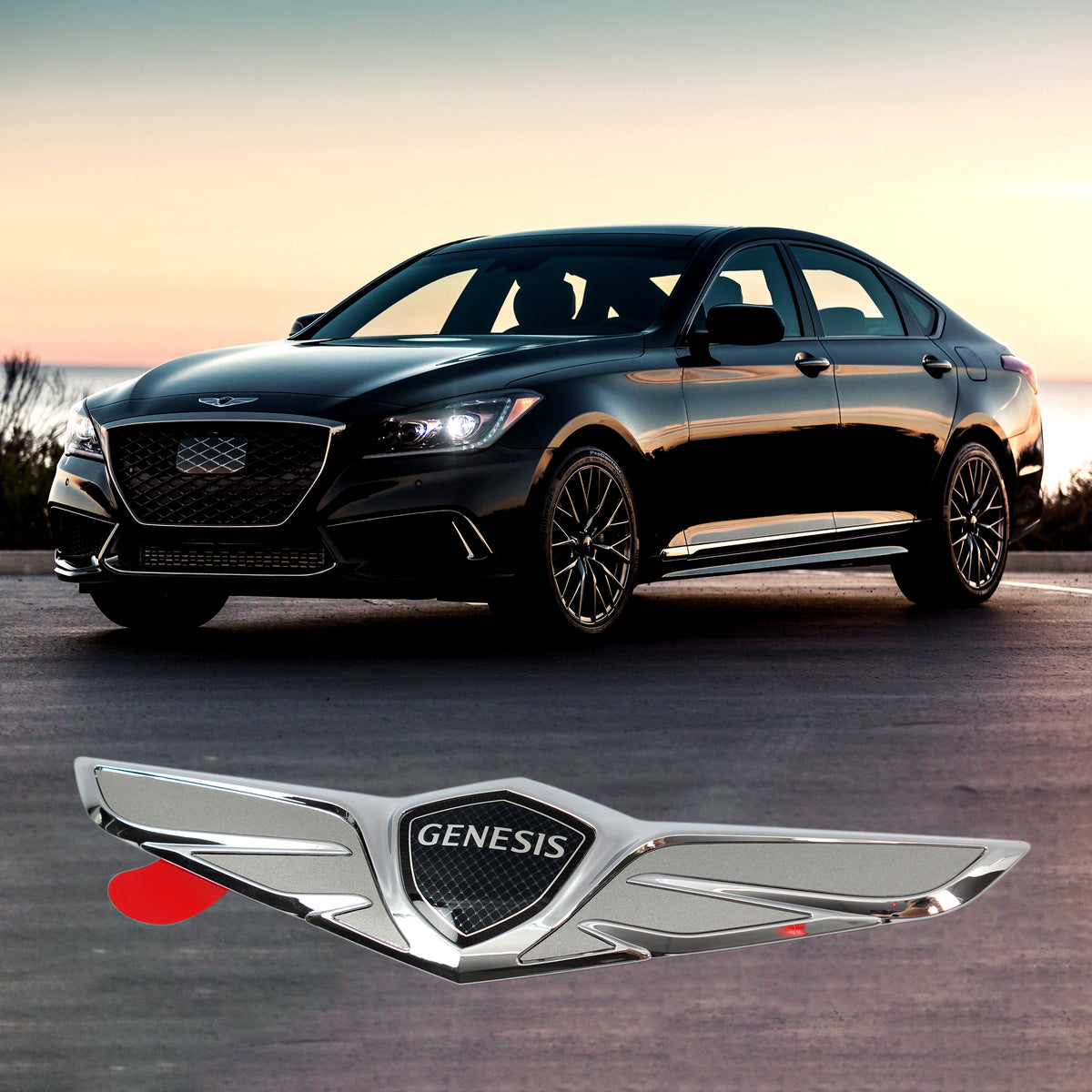 GENUINE Front Hood Emblem Badge for 2018-2020 Genesis G80 86320B1600