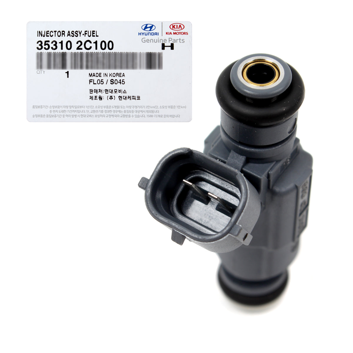 GENUINE Fuel Injector 4pcs for 2010-2012 Hyundai Genesis Coupe 2.0L 353102C100