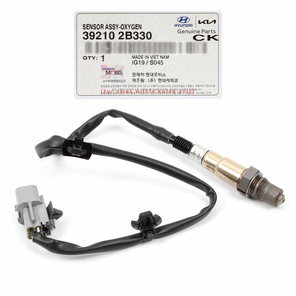 GENUINE Oxygen Sensor Rear for 15-17 Sonata 16-18 Optima 1.6L 392102B330