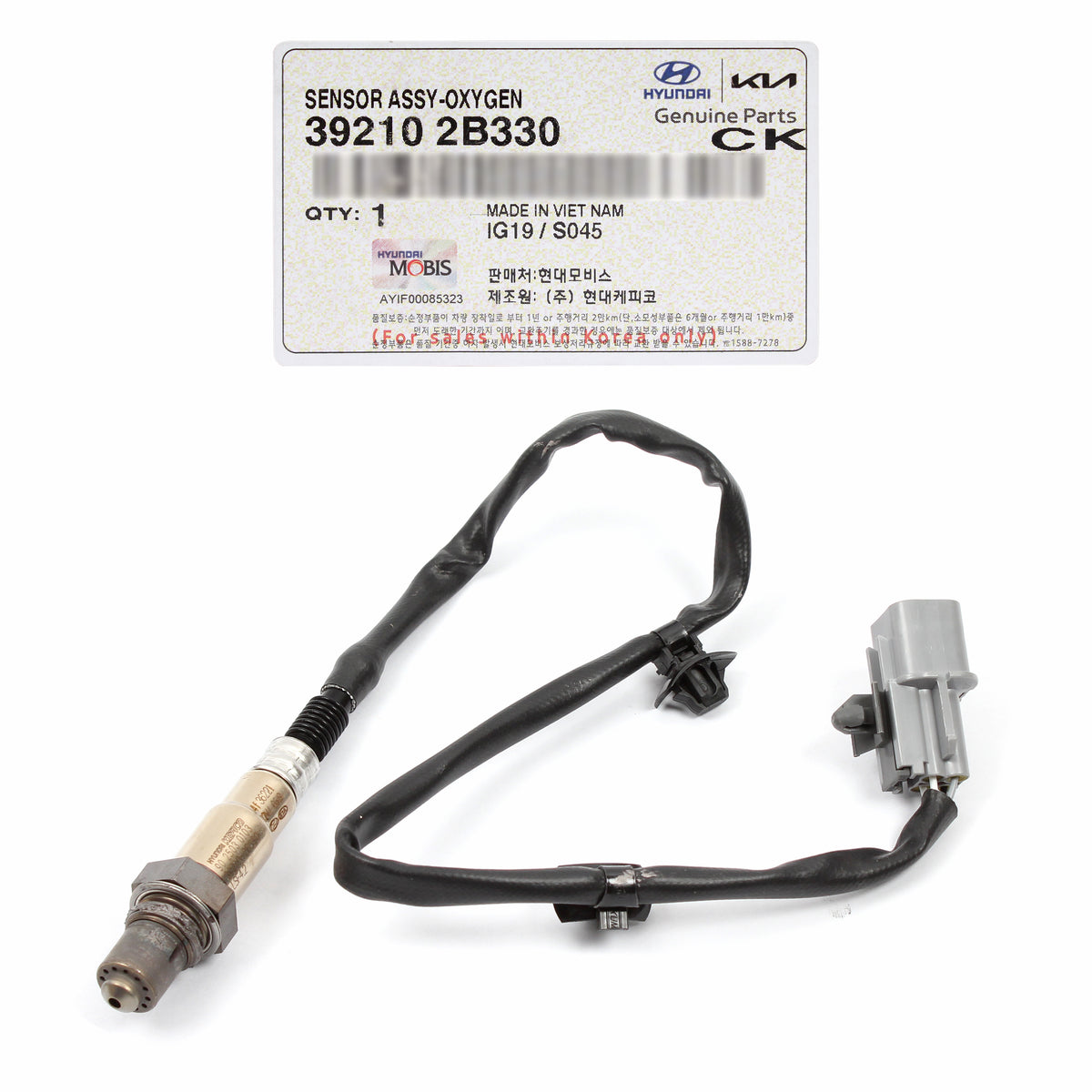 GENUINE Oxygen Sensor Rear for 15-17 Sonata 16-18 Optima 1.6L 392102B330