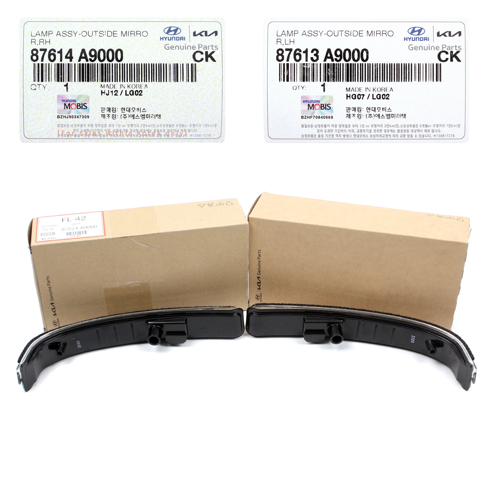 GENUINE Outside Mirror LED Signal Lamps LEFT & RIGHT for 2015-2021 Kia Sedona