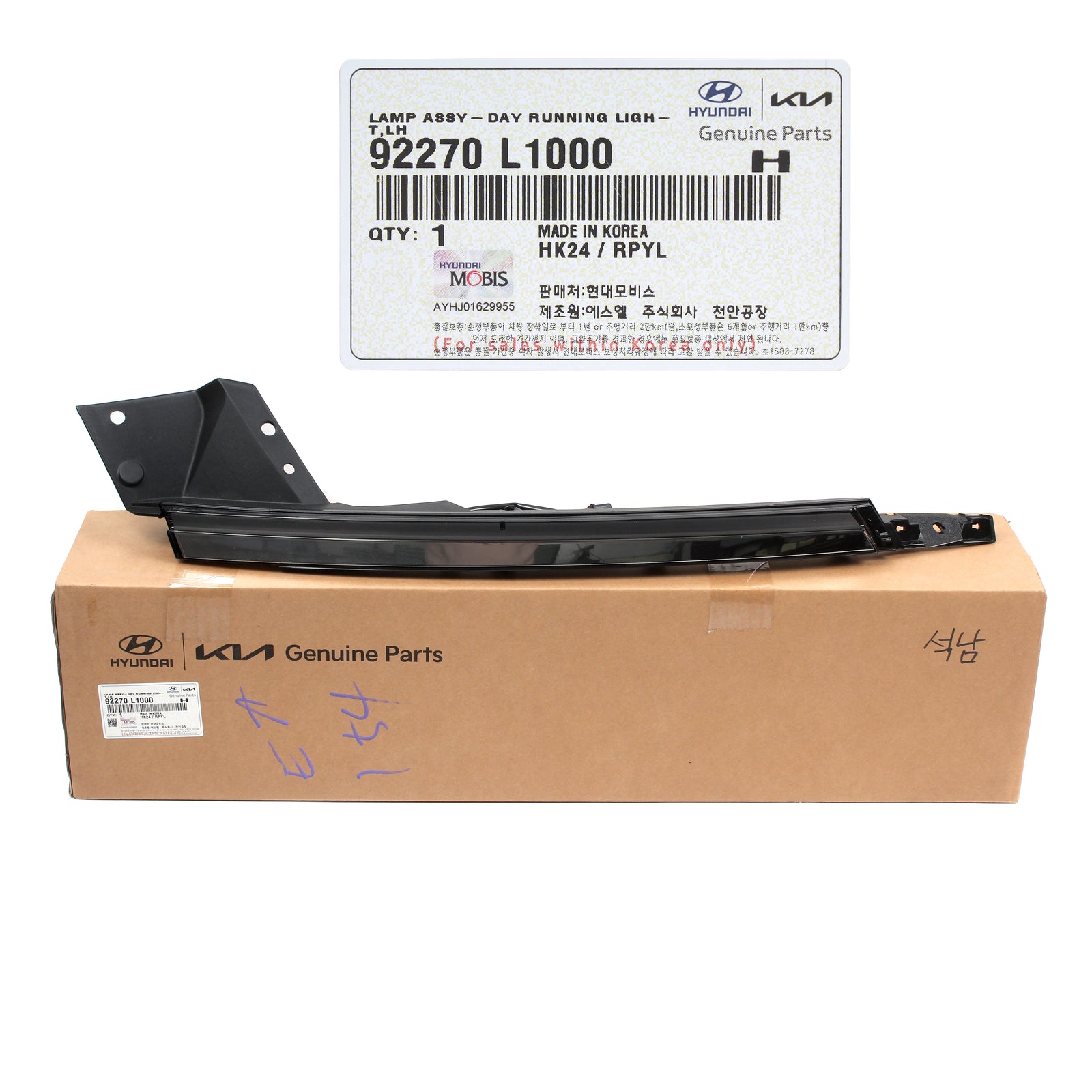 GENUINE DRL LED Fog Lamp LEFT DRIVER LH for 20-23 Hyundai Sonata 92270L1000