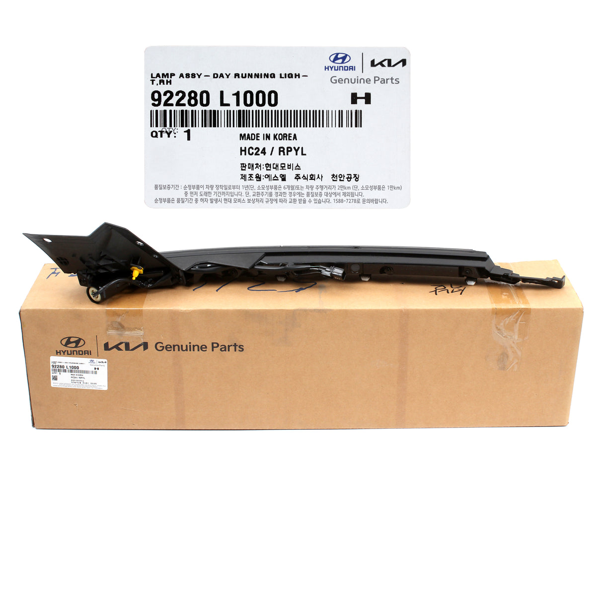 GENUINE DRL LED Fog Lamp RIGHT PASSENGER for 20-23 Hyundai Sonata 92280L1000