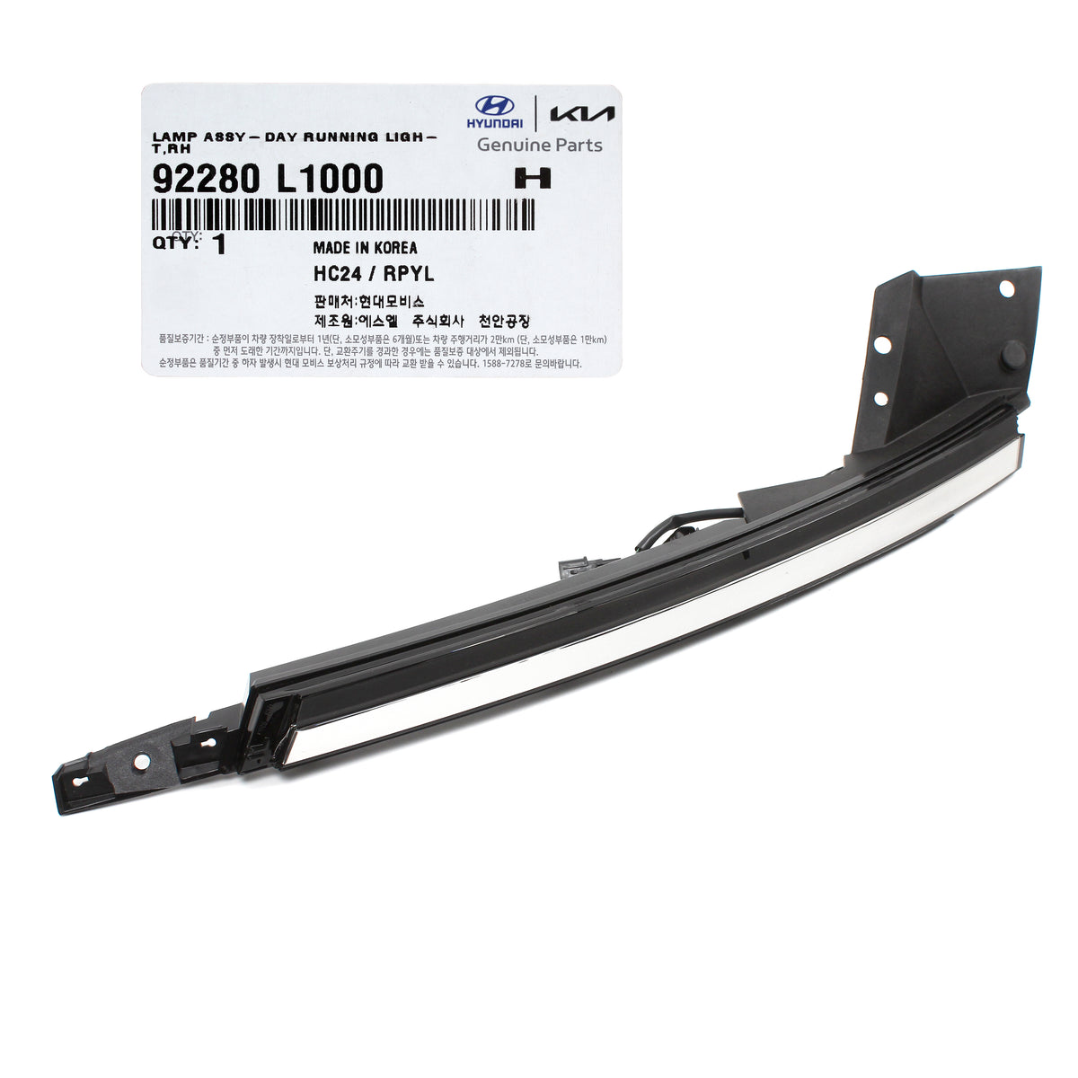 GENUINE DRL LED Fog Lamp RIGHT PASSENGER for 20-23 Hyundai Sonata 92280L1000