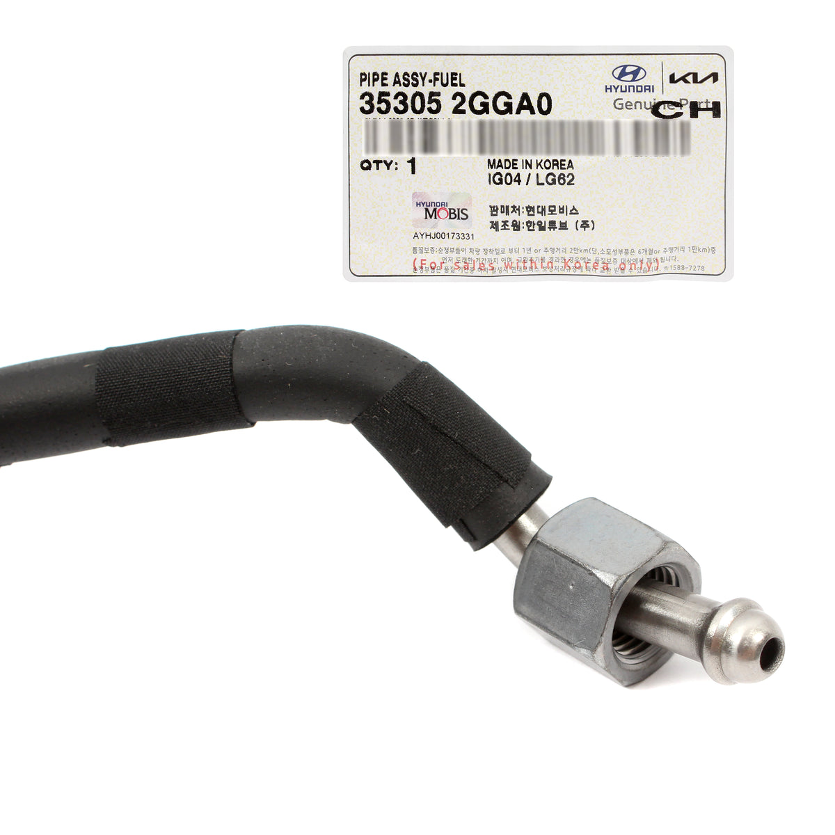 OEM High Pressure Pump Fuel Pipe Tube Rail for 2015-20 Hyundai Kia 353052GGA0