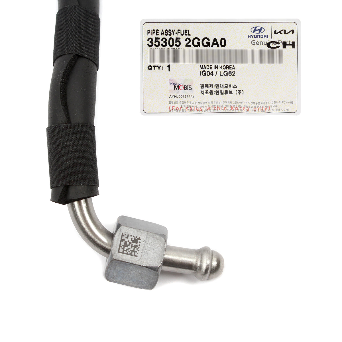 OEM High Pressure Pump Fuel Pipe Tube Rail for 2015-20 Hyundai Kia 353052GGA0