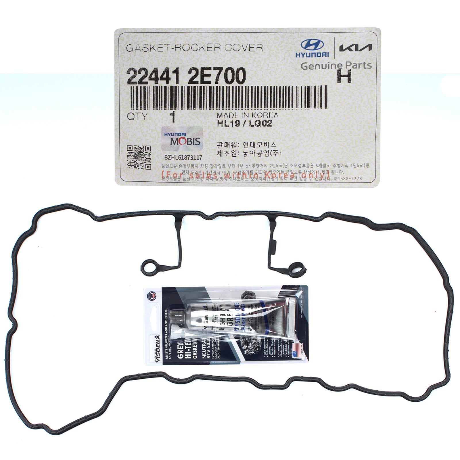 GENUINE Valve Cover Gasket for 17-22 Elantra Kona Veloster Forte Seltos Soul