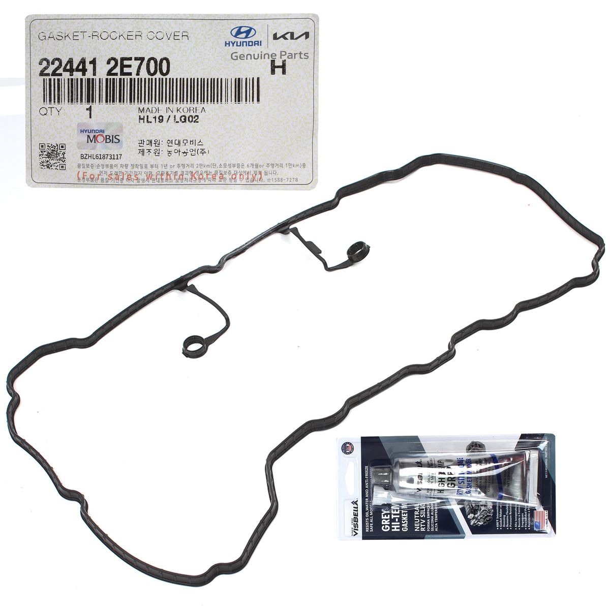 GENUINE Valve Cover Gasket for 17-22 Elantra Kona Veloster Forte Seltos Soul