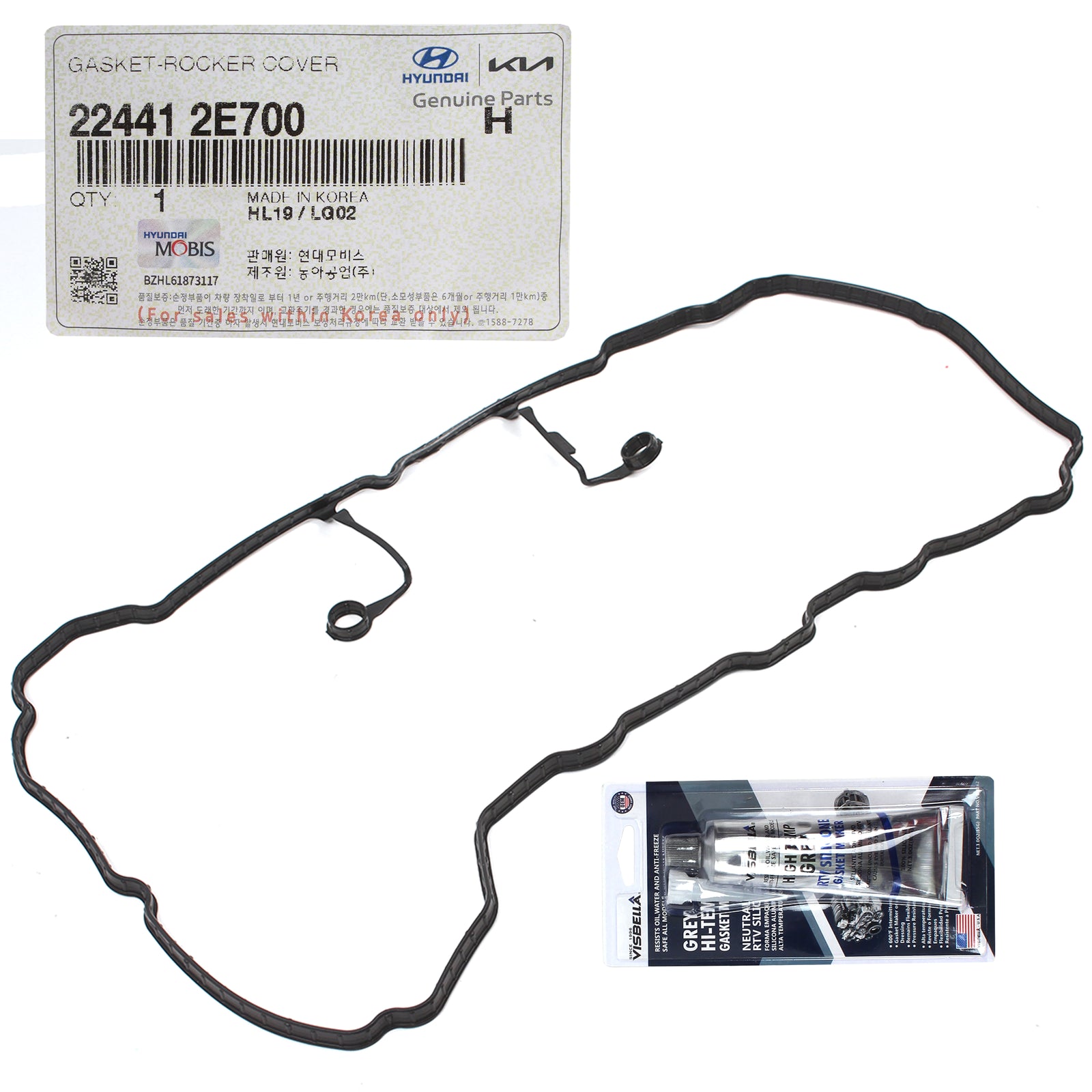 GENUINE Valve Cover Gasket for 17-22 Elantra Kona Veloster Forte Seltos Soul