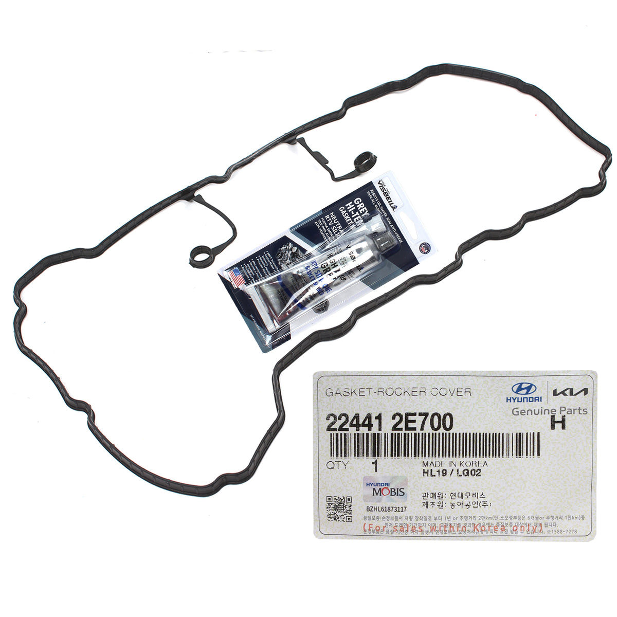 GENUINE Valve Cover Gasket for 17-22 Elantra Kona Veloster Forte Seltos Soul