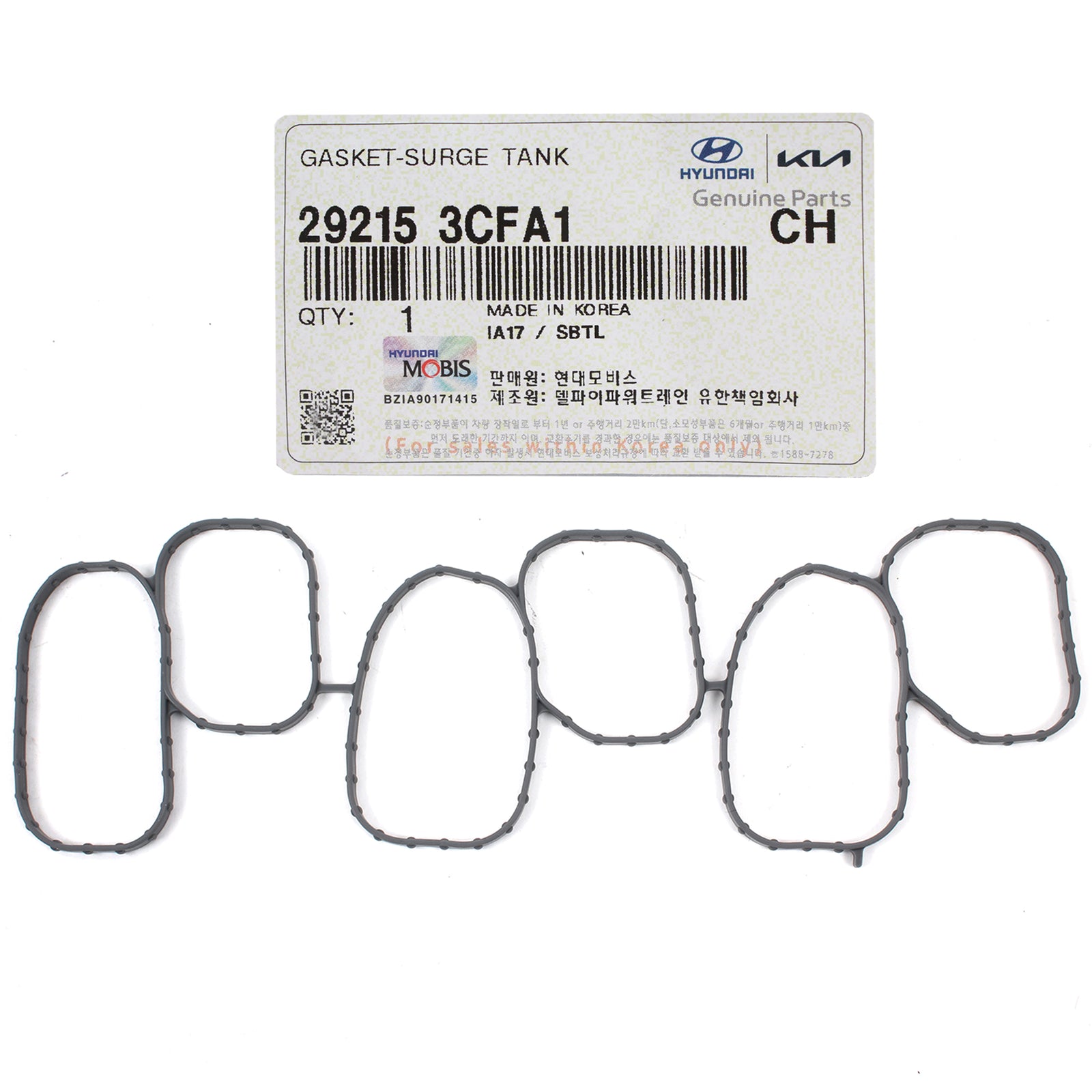 GENUINE Upper Intake Plenum Gasket for 2015-2023 Azera Palisade Santa Fe V6