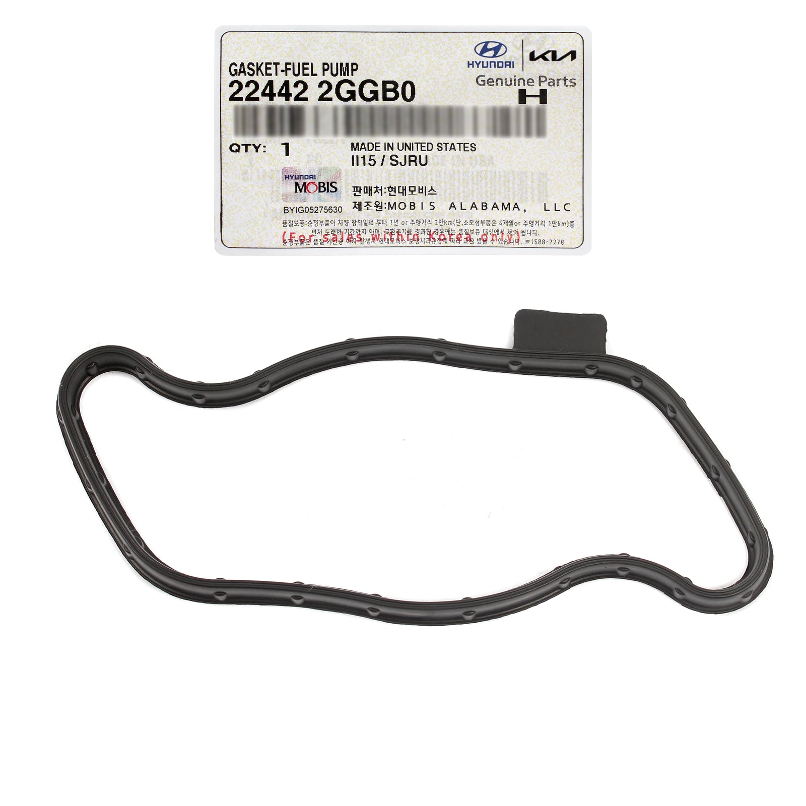 GENUINE Fuel Pump Gasket for 2015-20 Santa Fe Sonata Optima Sorento 224422GGB0