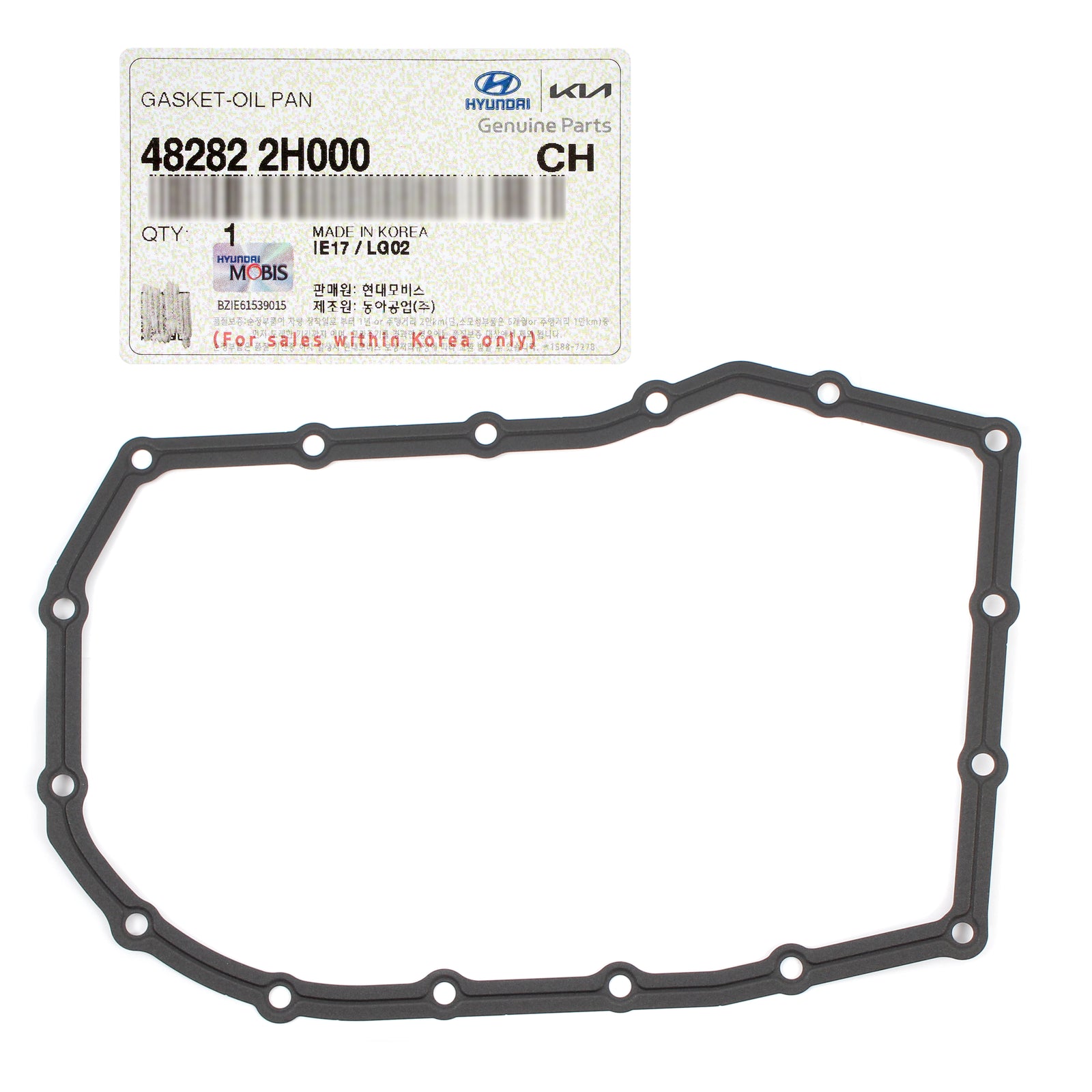 OEM Transmission Oil Pan Gasket for 2020-2023 Hyundai Kia 1.6L 2.0L 482822H000