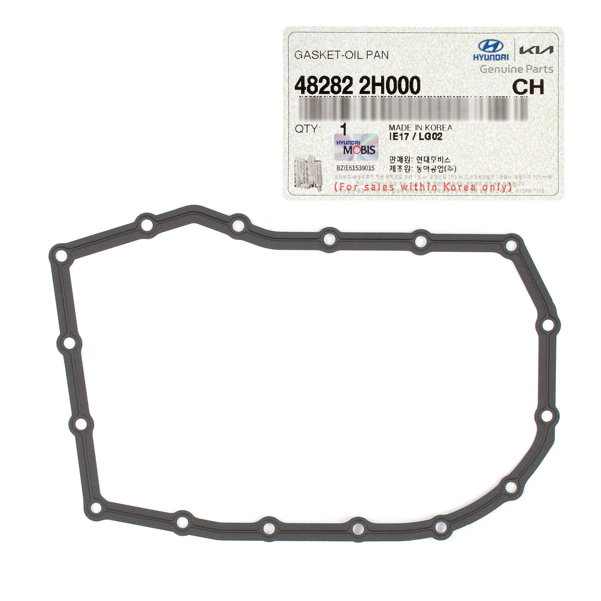 OEM Transmission Oil Pan Gasket for 2020-2023 Hyundai Kia 1.6L 2.0L 482822H000