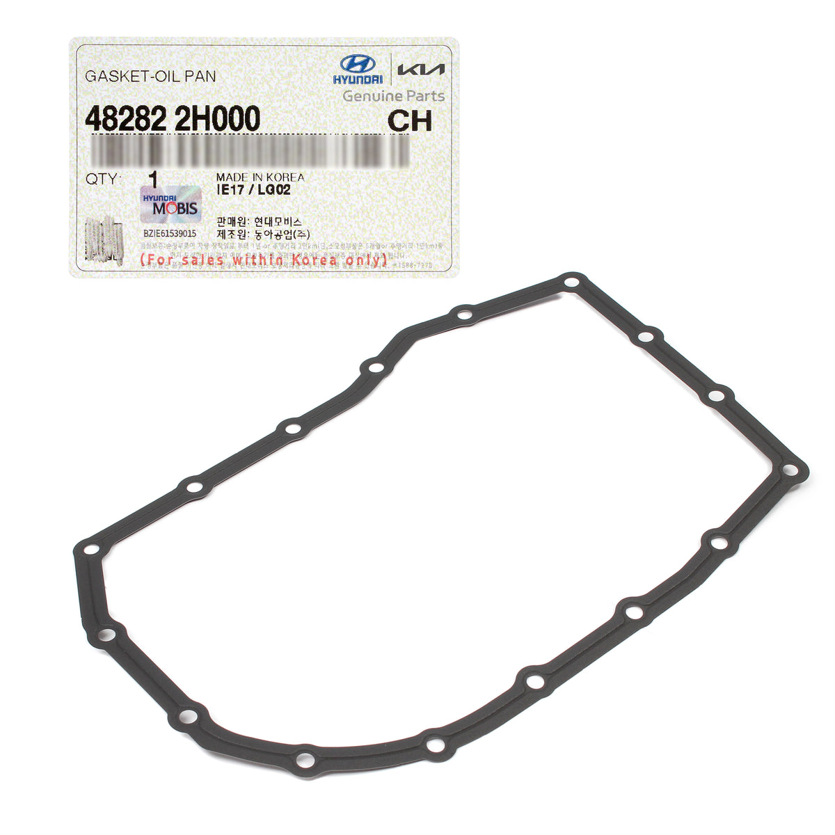 OEM Transmission Oil Pan Gasket for 2020-2023 Hyundai Kia 1.6L 2.0L 482822H000