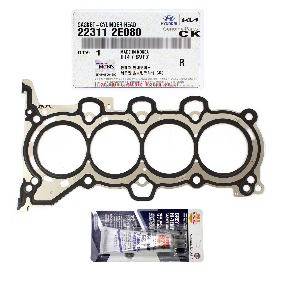 GENUINE Head Gasket for 2014-2018 Elantra Tucson Forte 1.8L 2.0L 22311-2E080