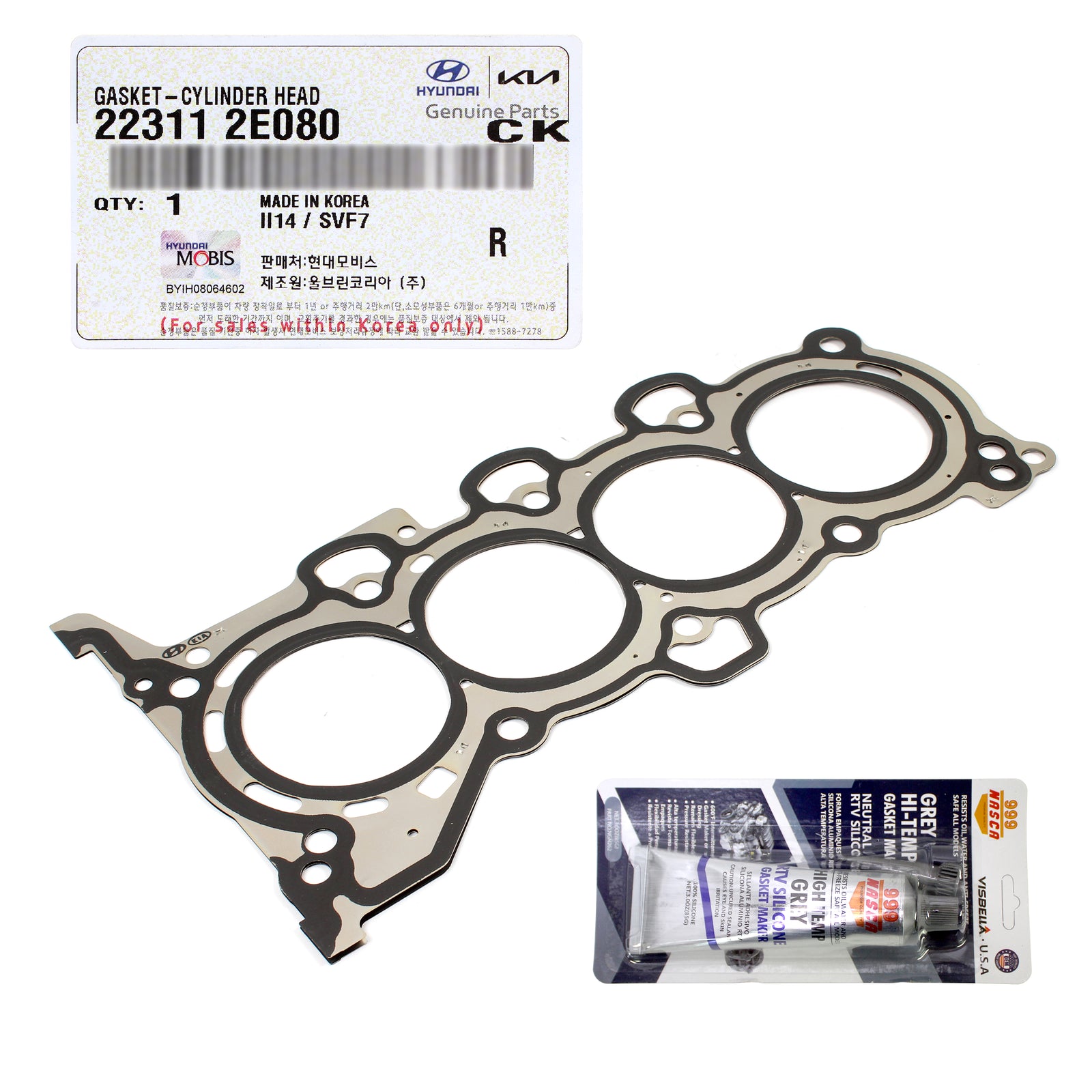GENUINE Head Gasket for 2014-2018 Elantra Tucson Forte 1.8L 2.0L 22311-2E080
