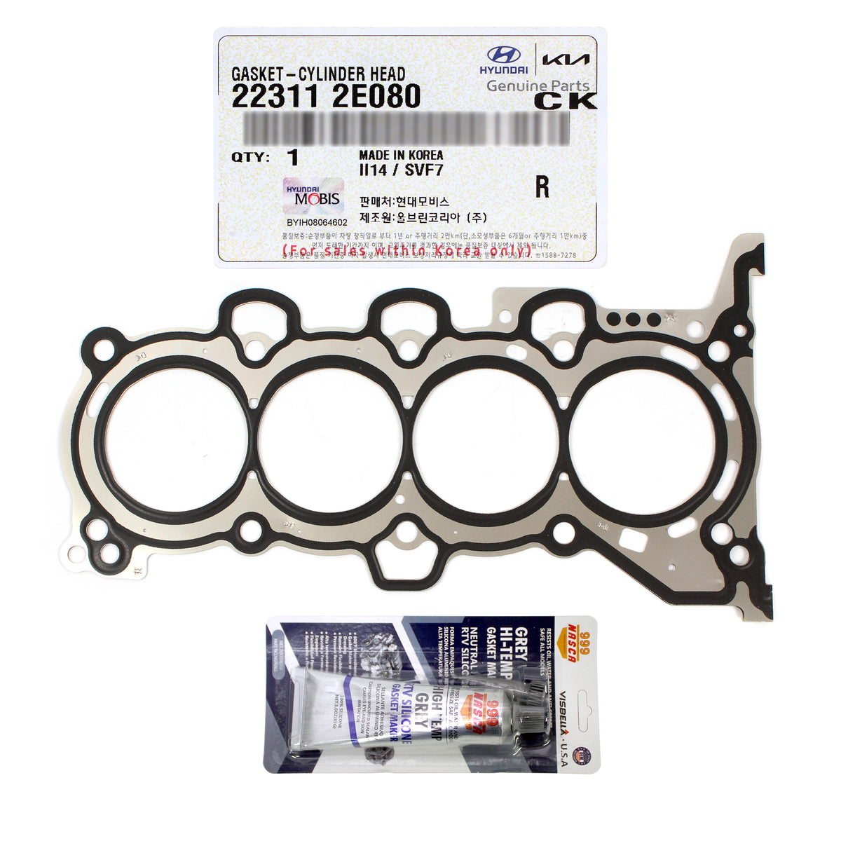 GENUINE Head Gasket for 2014-2018 Elantra Tucson Forte 1.8L 2.0L 22311-2E080