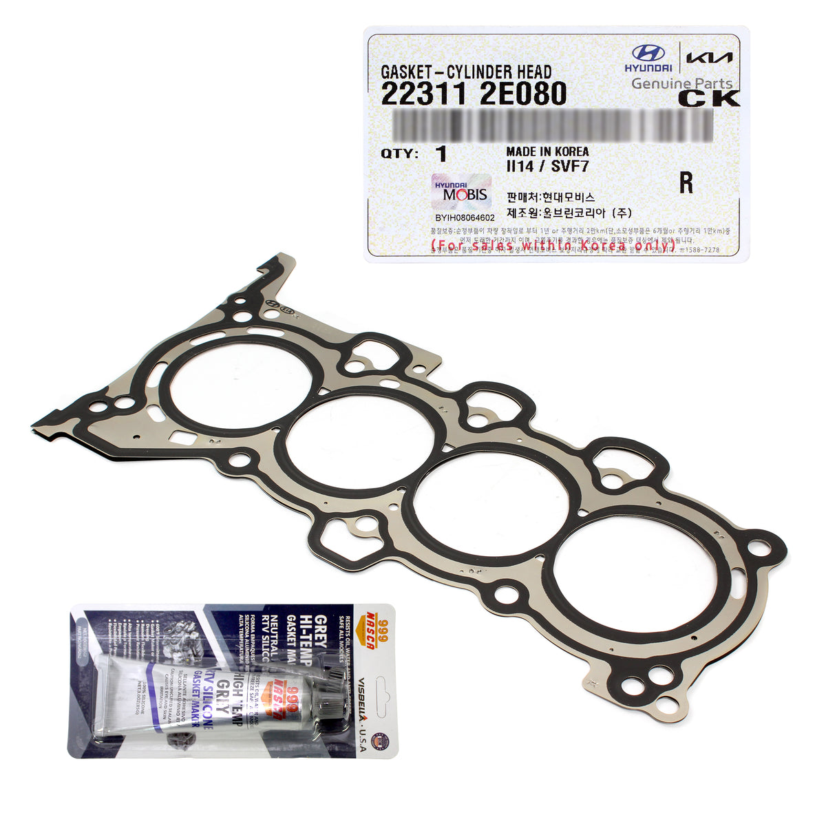GENUINE Head Gasket for 2014-2018 Elantra Tucson Forte 1.8L 2.0L 22311-2E080