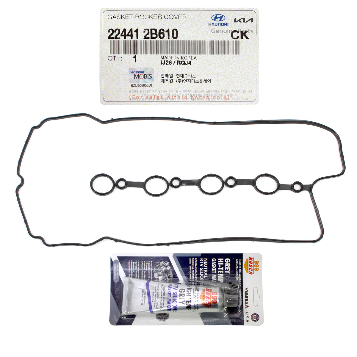 GENUINE Valve Cover Gasket for 2012-2023 Hyundai Kia 1.6L 224412B610
