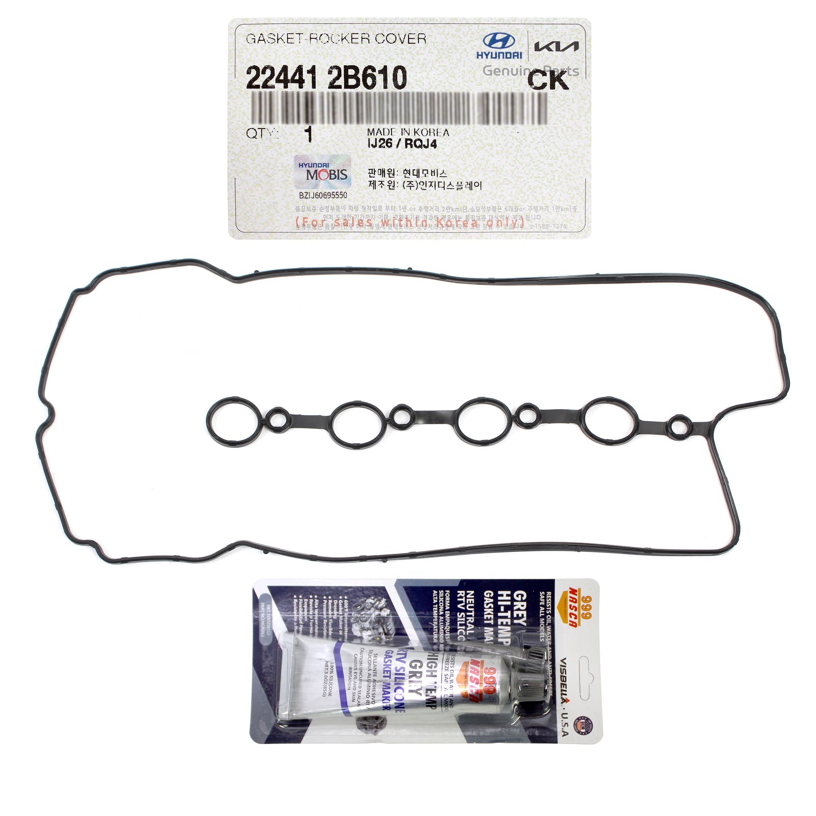 GENUINE Valve Cover Gasket for 2012-2023 Hyundai Kia 1.6L 224412B610
