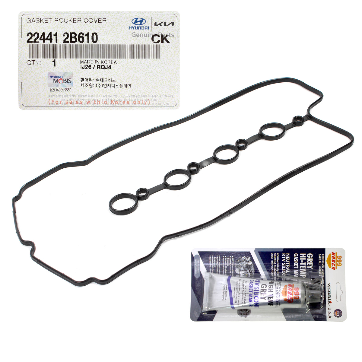 GENUINE Valve Cover Gasket for 2012-2023 Hyundai Kia 1.6L 224412B610