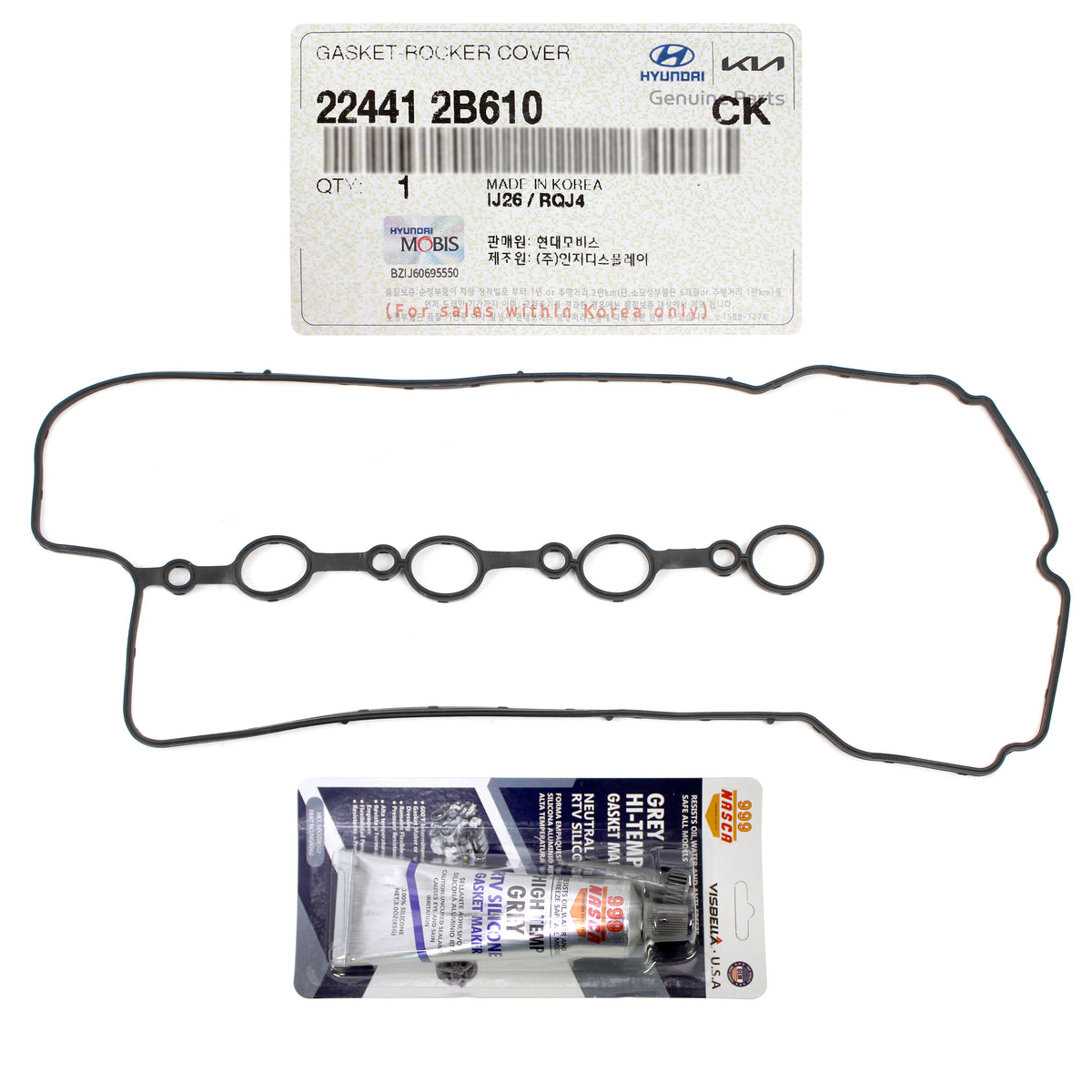 GENUINE Valve Cover Gasket for 2012-2023 Hyundai Kia 1.6L 224412B610