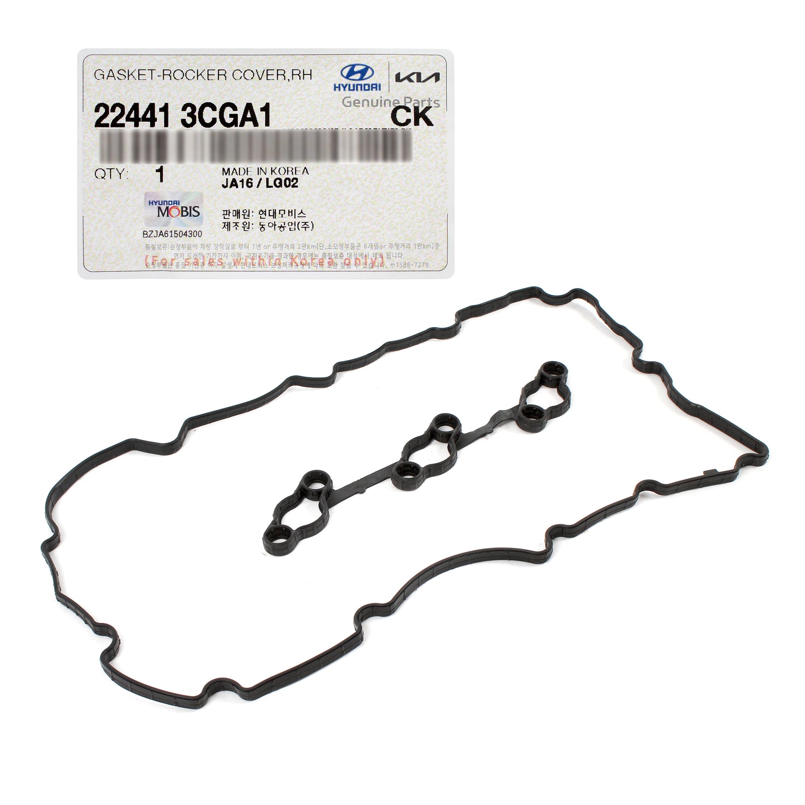 GENUINE Valve Cover Gasket RIGHT for GENESIS HYUNDAI KIA 3.3L 3.8L 224413CGA1