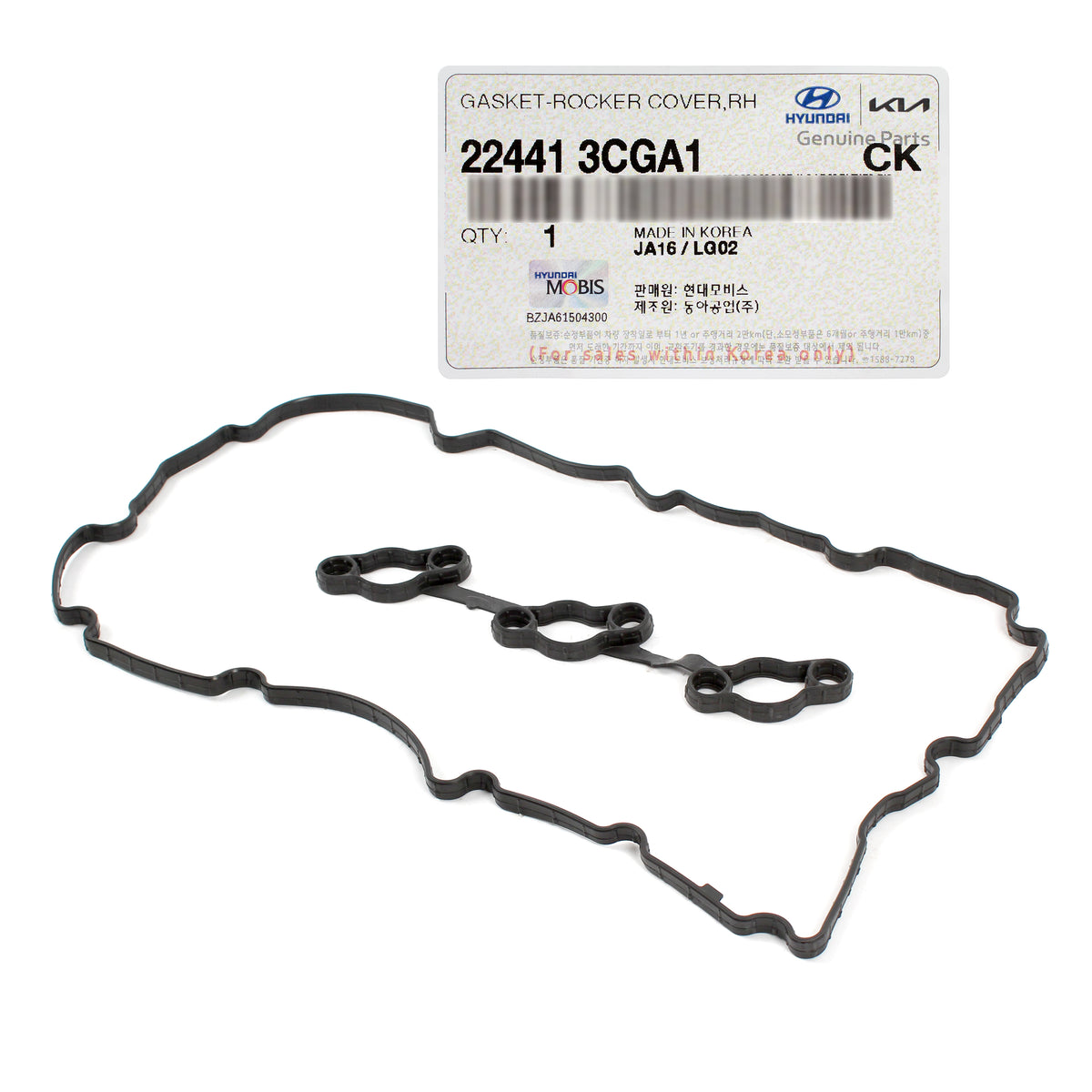 GENUINE Valve Cover Gasket RIGHT for GENESIS HYUNDAI KIA 3.3L 3.8L 224413CGA1