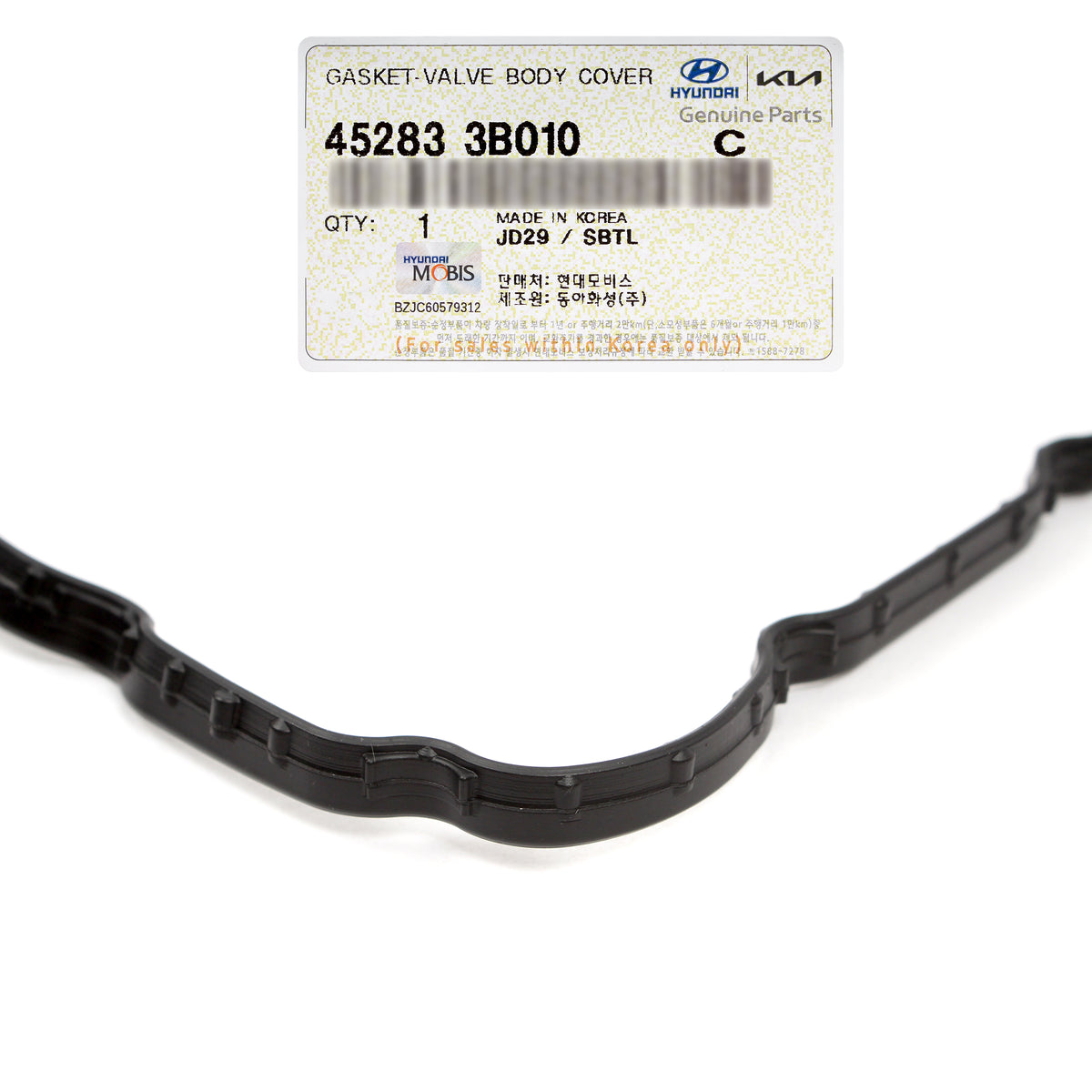 GENUINE Transmission Oil Pan Gasket for 10-19 Azera Santa Fe Sonata 452833B010