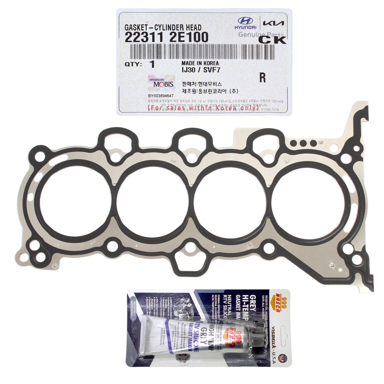 OEM Cylinder Head Gasket for 17-22 Elantra Tucson Forte Soul 2.0L 22311-2E100