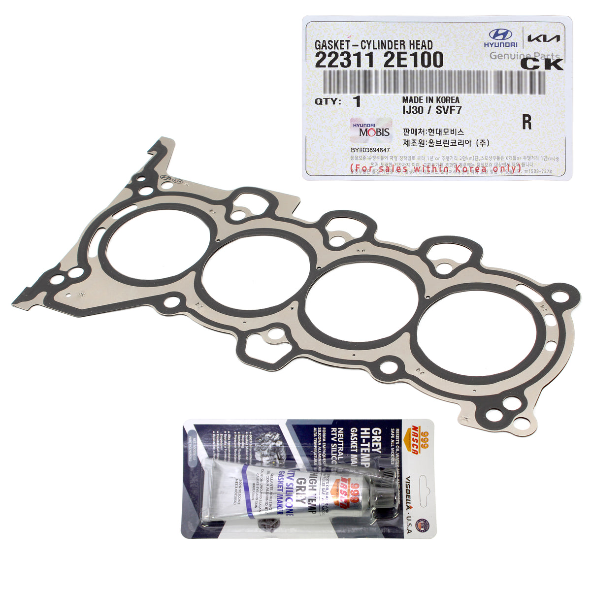 OEM Cylinder Head Gasket for 17-22 Elantra Tucson Forte Soul 2.0L 22311-2E100