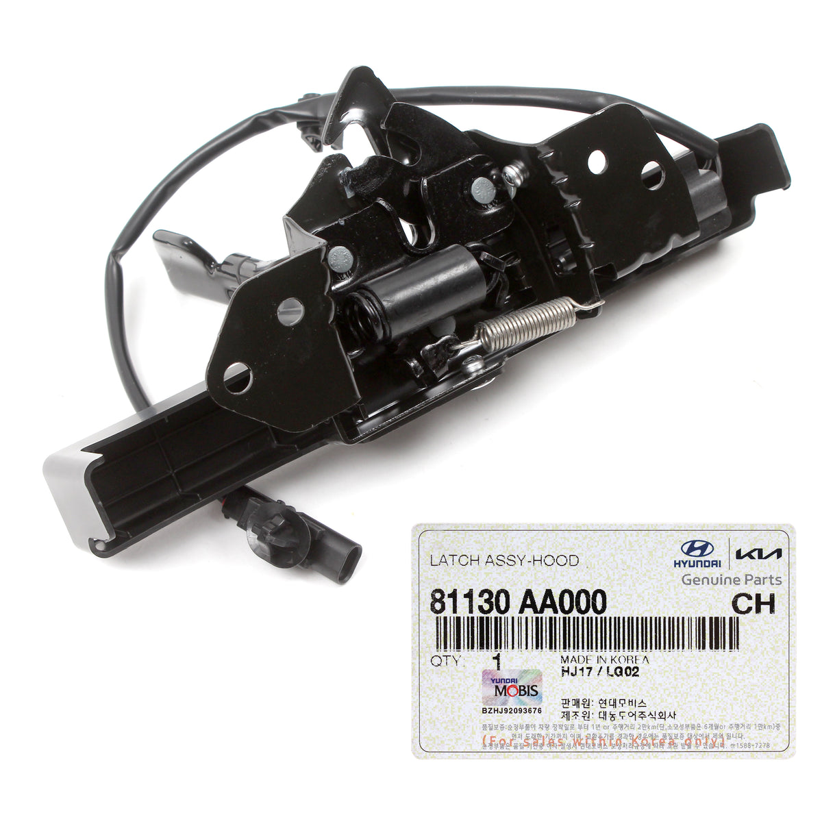 GENUINE Hood Lock Latch for 2021 2022 2023 Hyundai Elantra Sedan 81130AA000