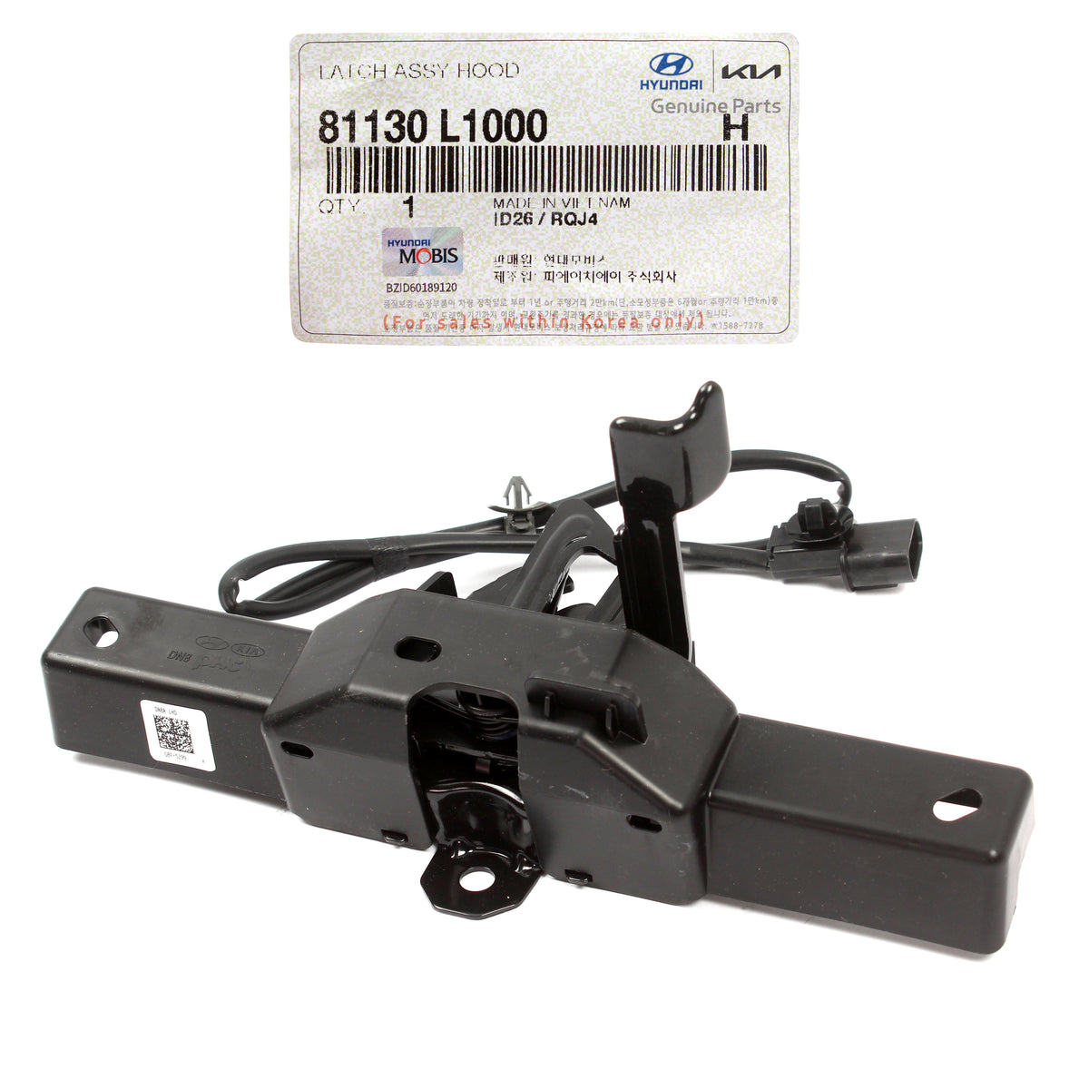 GENUINE Hood Lock Latch for 2020-2023 Hyundai Sonata 81130L1000