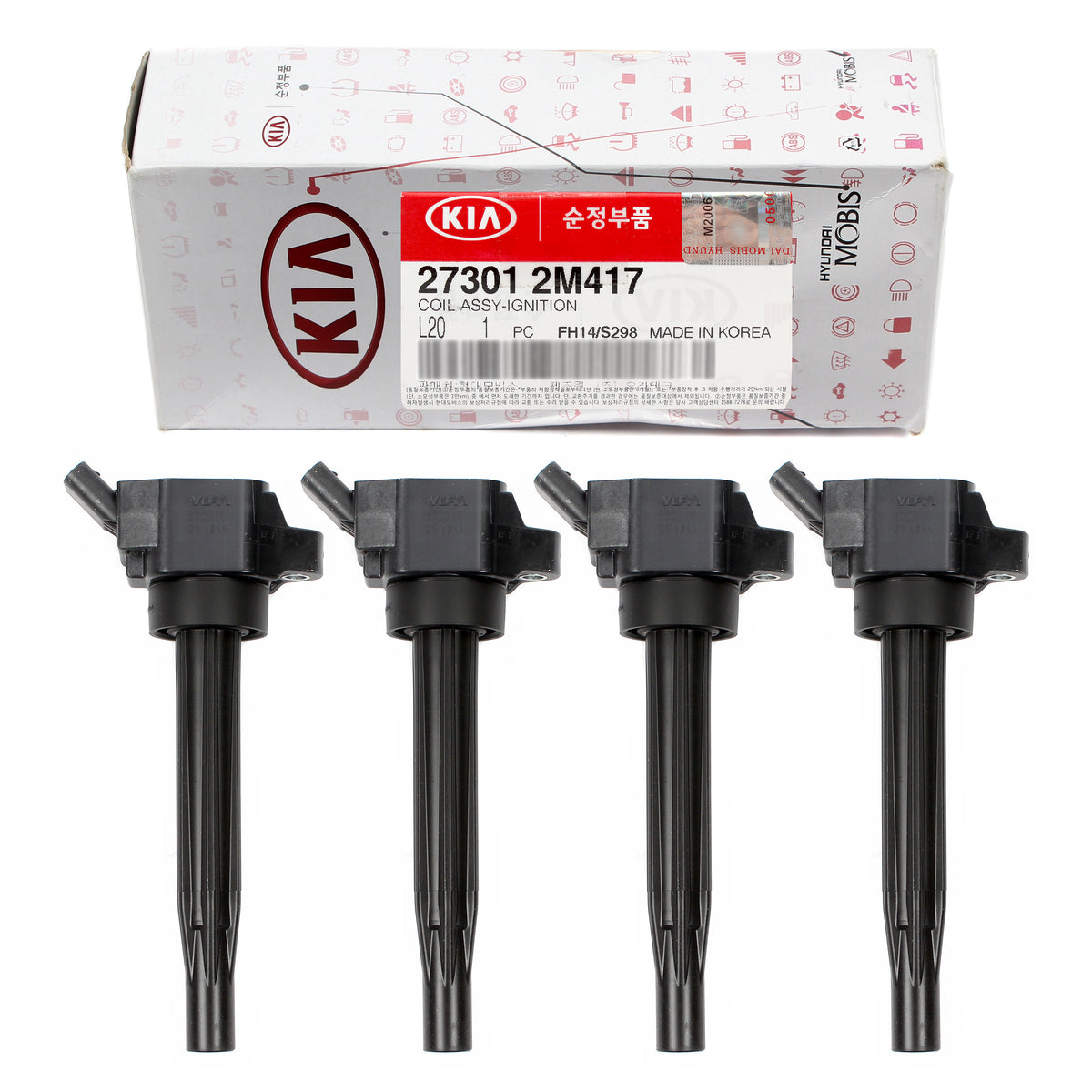 GENUINE Ignition Coils 4PCS for 2021-2023 Hyundai Kia 1.6L 273012M417