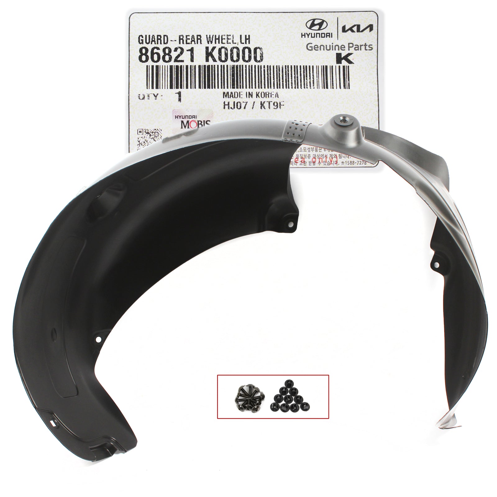GENUINE Rear Fender Liner LEFT DRIVER Side for 2020-2022 Kia Soul 86821K0000