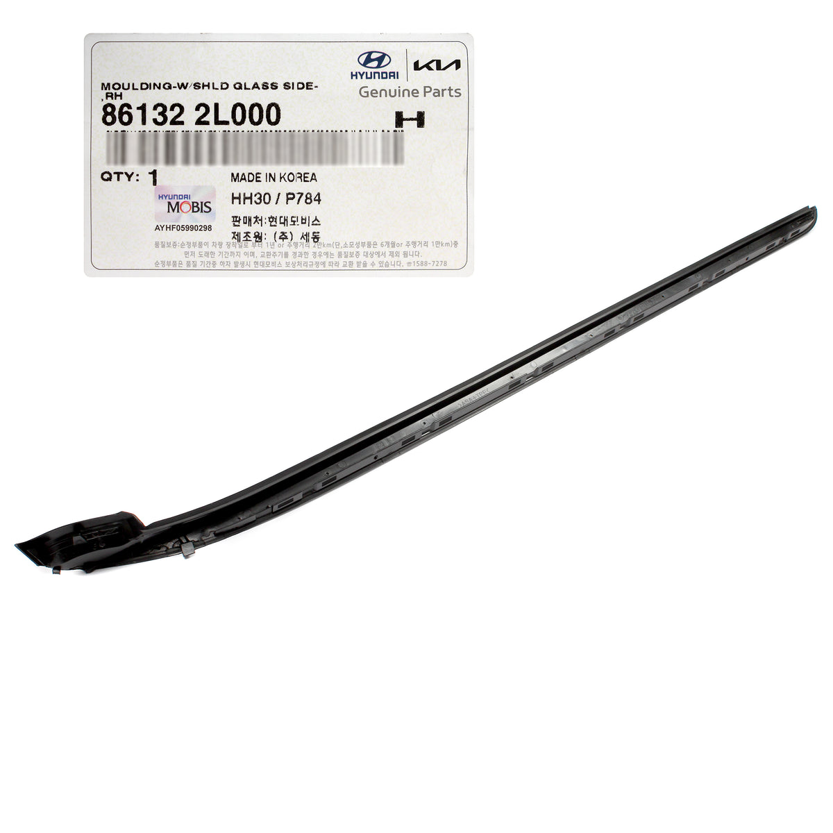 GENUINE Windshield Pillar Molding RIGHT for 09-12 Elantra Touring 861322L000