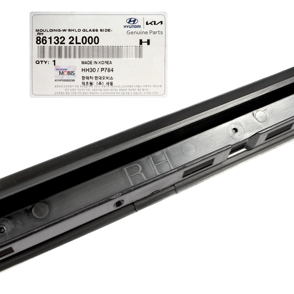 GENUINE Windshield Pillar Molding RIGHT for 09-12 Elantra Touring 861322L000